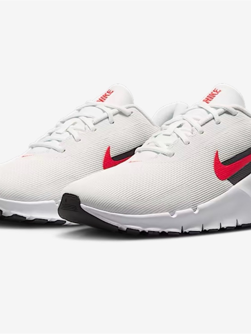 Nike Women’s White Sneakers with Red Swoosh